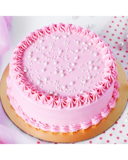 Pink Strawberry Cake