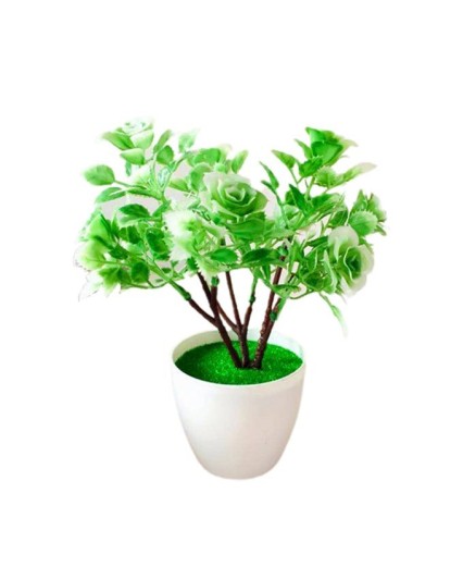 Artificial Potted Plants Fake Flower Bonsai Home-Green
