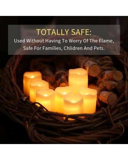 SHYMERY Flameless Votive Candles